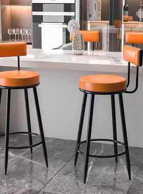 铁艺EPV吧台高凳家用靠背吧凳桌椅黑色椅高脚复椅子古酒吧椅高脚