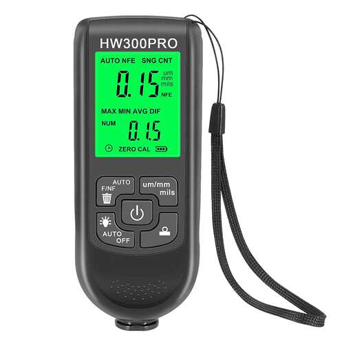 HW-300PRO涂层测厚仪 防滑漆膜仪高精度油漆粉层测厚仪干膜膜厚仪