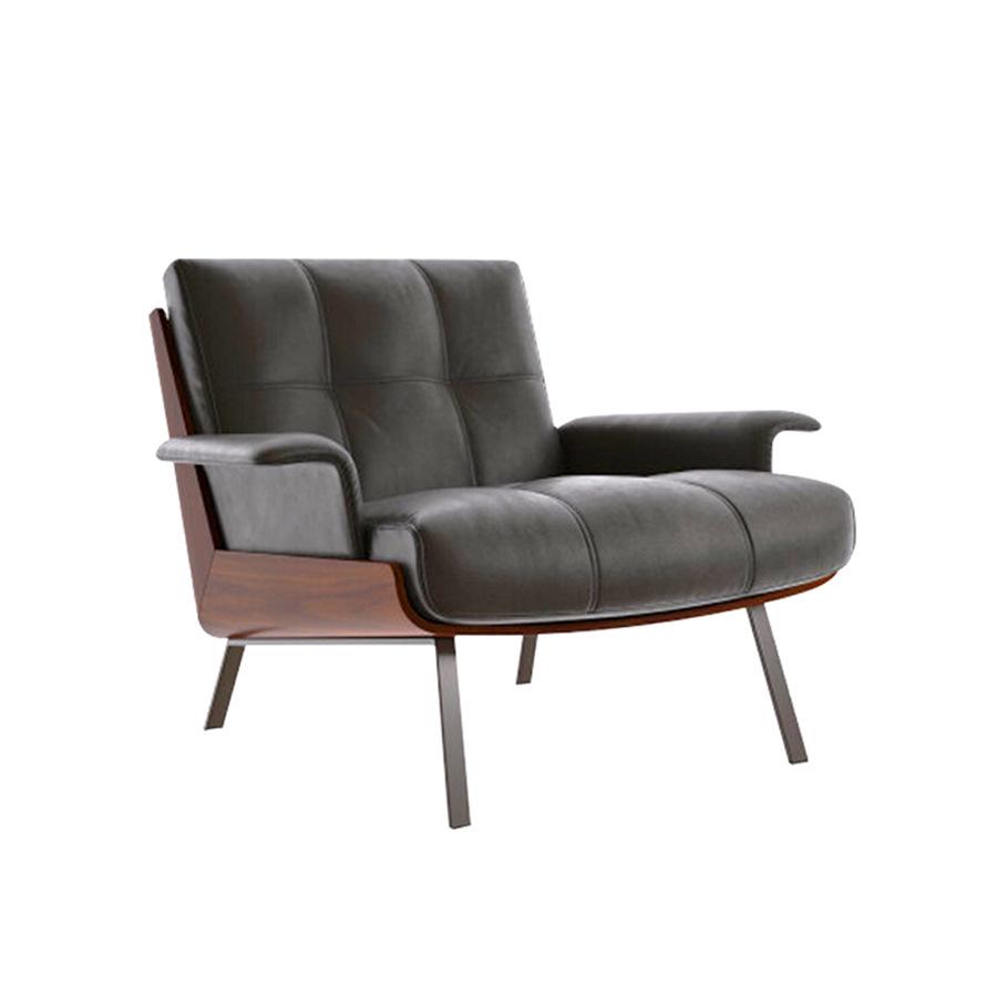 意式轻奢风单人沙发休闲躺椅客厅阳台休闲daiki扶手椅