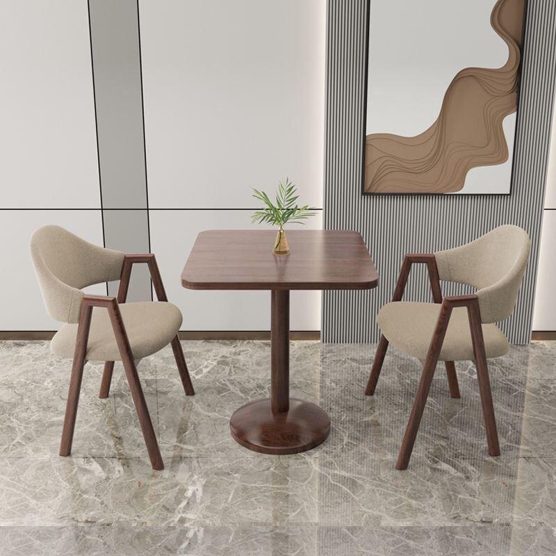 阳台休闲小方桌办公室会客接待桌洽谈桌椅组合简约咖啡奶茶店餐桌