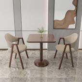 阳台休闲小方桌办公室会客接待桌洽谈桌椅组合简约咖啡奶茶店餐桌