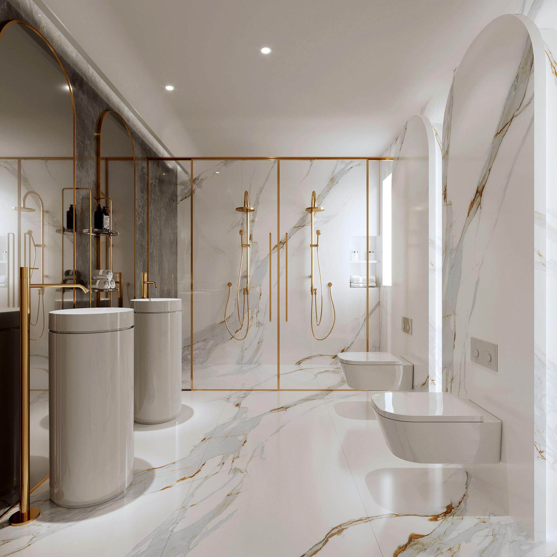 新款直销子母款墙地面电视背景墙浴室台面大堂别墅意大利鱼肚金大