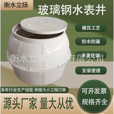 玻璃钢水表井复合模压一体成品装配式管道污水检查井玻璃钢水表井
