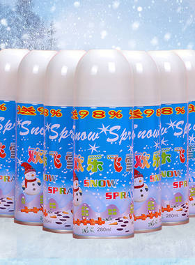 装饰品仿真雪花雪花泡沫白色喷雪