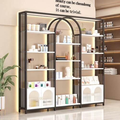 货柜产品陈列架超市货品柜展示柜商用货架样品展示架摆件模型展柜