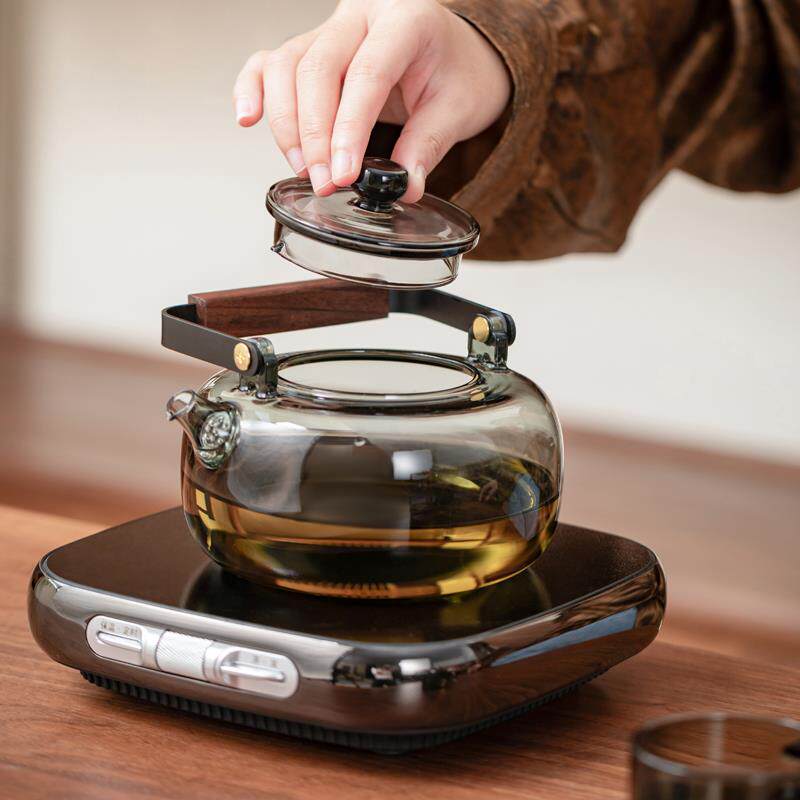 加厚全玻璃煮水壶电陶炉专用保温家用泡茶烧水耐热煮茶器提梁壶