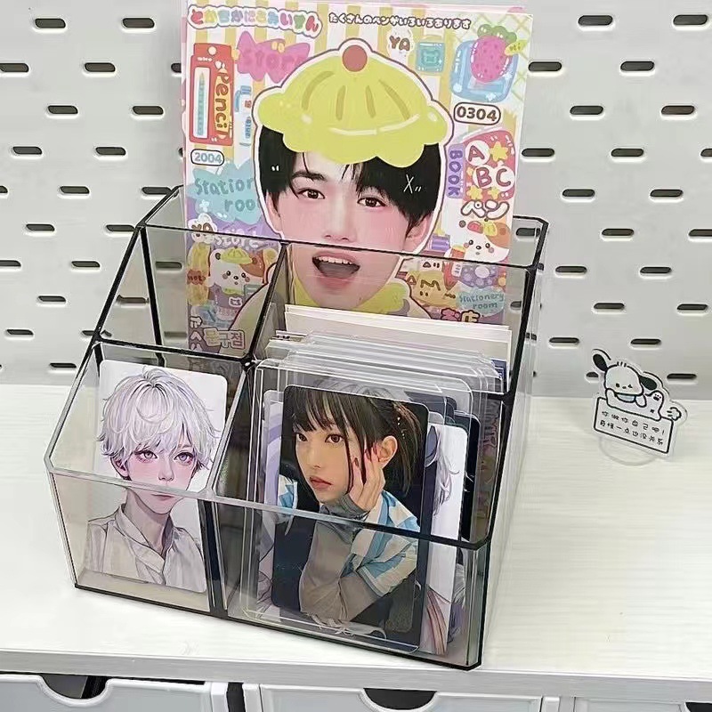 亚克力ins办公桌透明笔筒笔筒