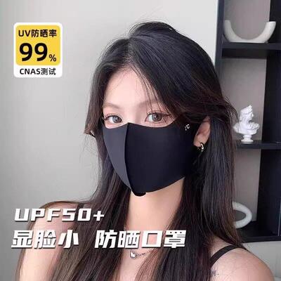 Invisible Eye Protection Ice Silk Sunscreen Mask for Women 2