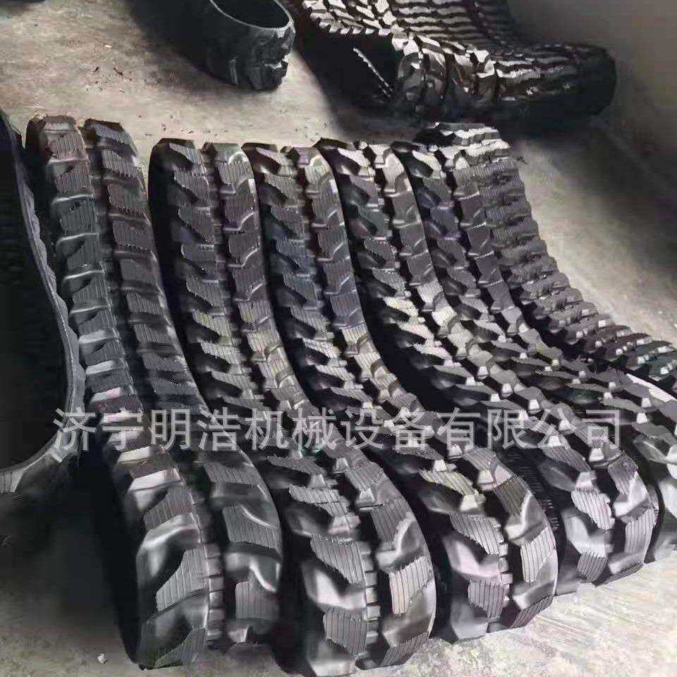 挖掘机橡胶履带板400 450 500 600卡扣型摊铺机 履带块通用橡胶块