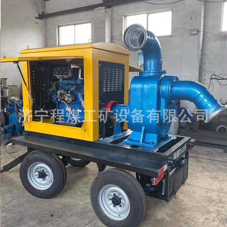 自吸柴油抽水泵农用灌溉大流量抽水泵防汛抗旱排涝移动泵车
