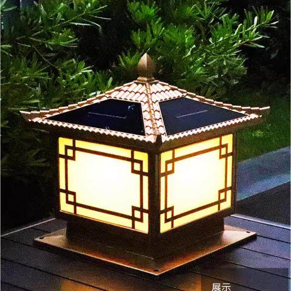 柱头灯户外庭院灯两用接电外壳工厂门柱灯插电配件墙壁别墅大