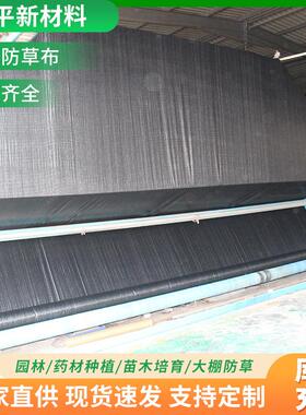 防草布除草布耐用园林大棚农用除草布透水黑色PP除草地布