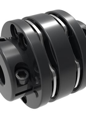 45钢DJM联轴器单膜片夹紧双膜片带键槽不锈钢大扭矩电机连轴器FES