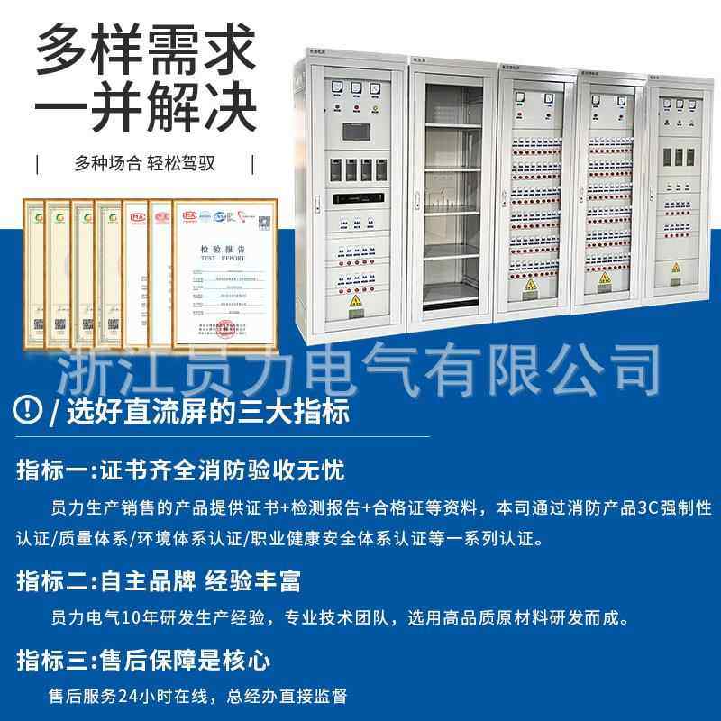 员力落地式智能电源模块免维护自动化40AH-220V直流电源充馈电屏