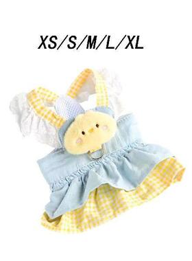 Dog Harness Dress Spring Summer Breathable Dresses Cat