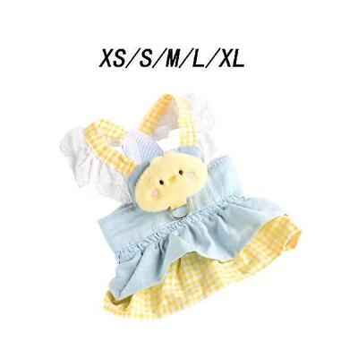 Dog Harness Dress Spring Summer Breathable Dresses Cat