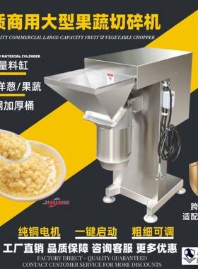 工厂直销大型果蔬切碎机商用菜馅机大容量碎菜机跨境新果蔬打浆机