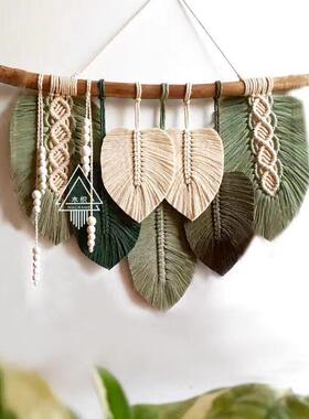 in网红叶手工艺术挂毯摩洛哥风格的墙壁装饰B&B波西米亚风格的悬