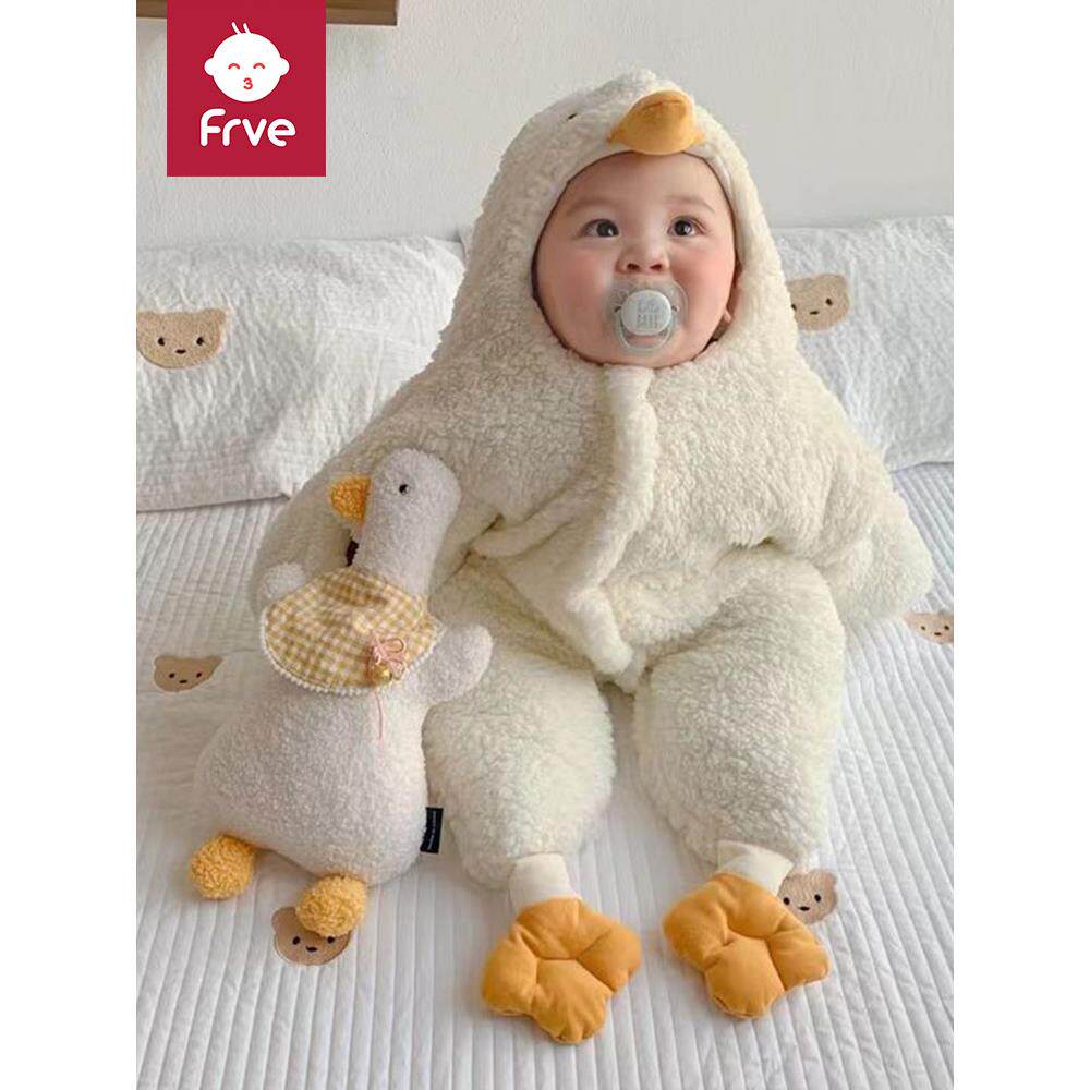 拍拍兴童装0 ~ 6个月海星睡袋防踢被童装秋冬连体被两用