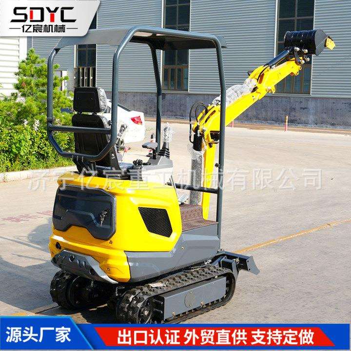 新型1.2吨小型挖掘机农用家用挖沟机小型果园履带柴油挖掘机