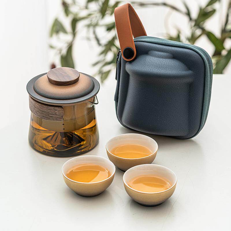 日照金旅行随茶具山便携式泡茶装备套户外露营身快客杯一24JS01-4