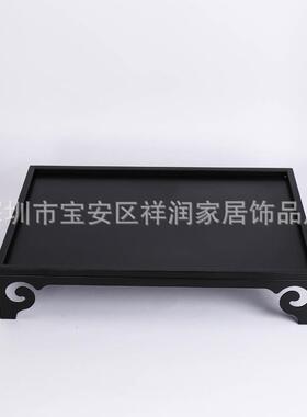 新中式现代金属提篮托盘分隔盒摆件样板房客厅茶几会所家居饰品