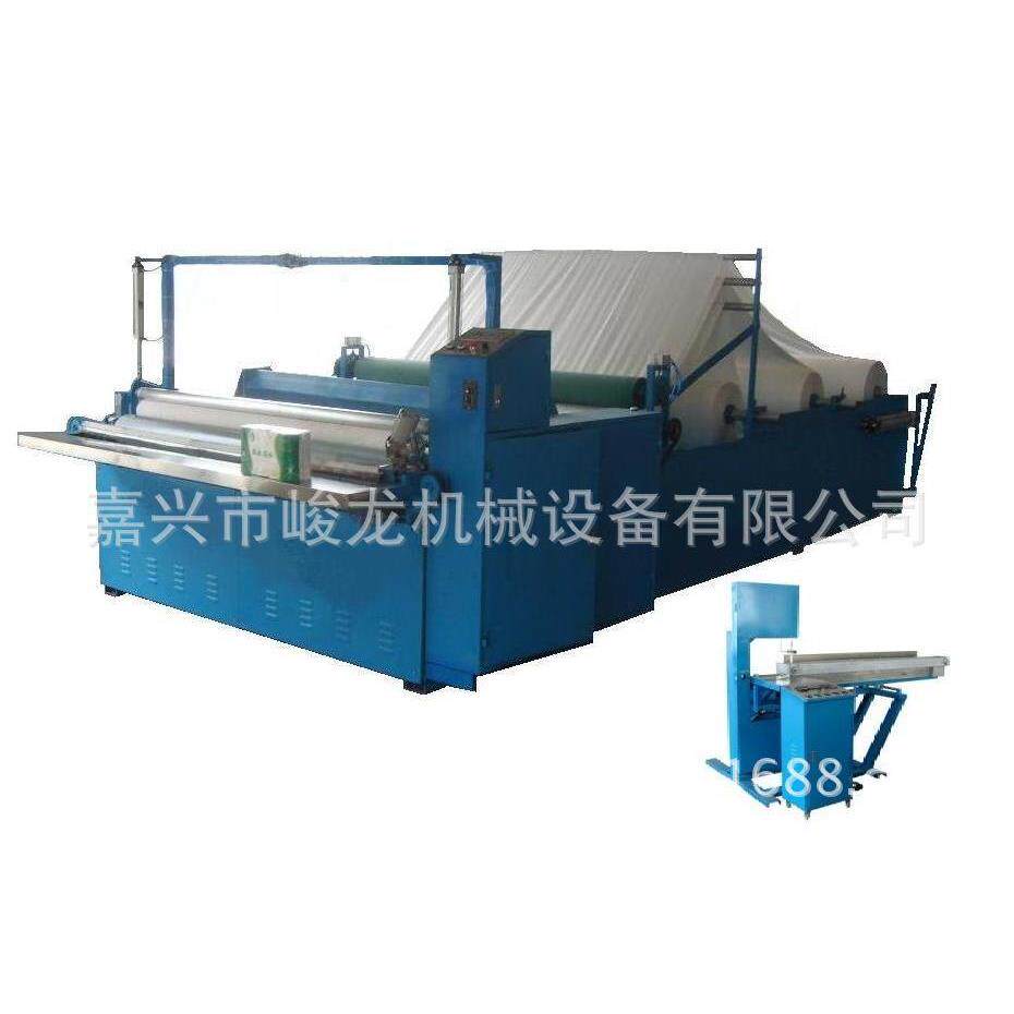1峻龙全自动纸巾加工机器，餐巾纸卷筒卫生纸机13967347998