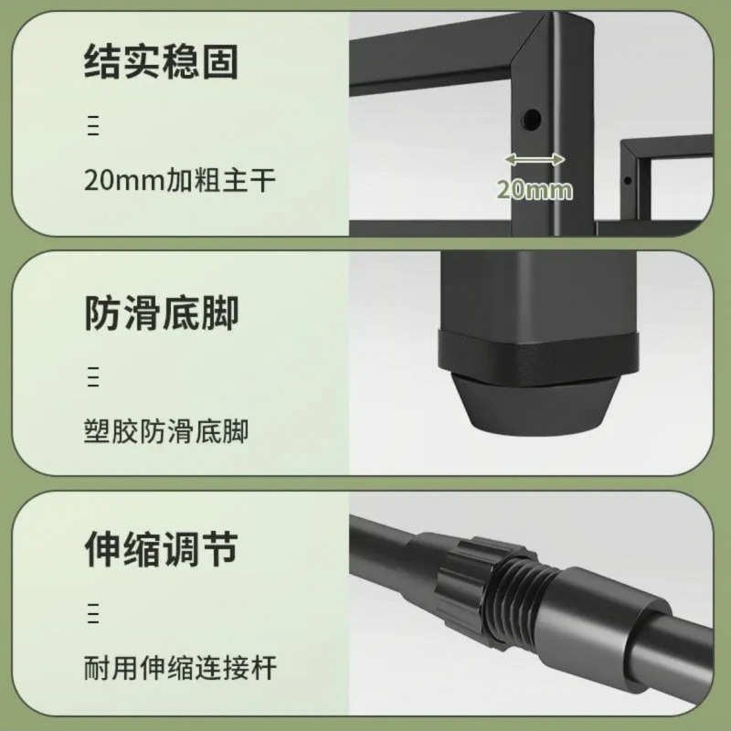 可伸缩厨房收纳置物架落地微波炉多功能家用桌面多层支架电锅架子图片