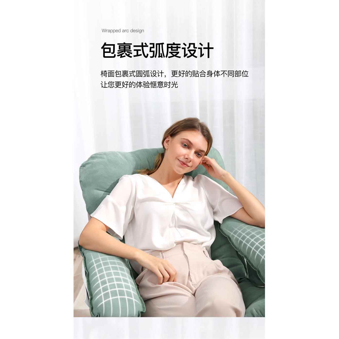 阳台休闲懒人沙发单人椅靠背办公室折叠躺椅卧室宿舍寝室电脑椅子