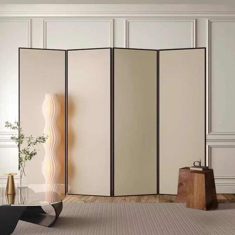 北欧法式现代简约奶油风屏风隔断客厅玄关入户折叠移动办公室卧室