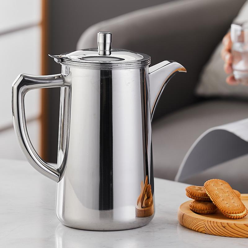 商用凉水壶304不锈钢冷水壶家用加厚大容量壶装盛果汁豆桨壶茶壶