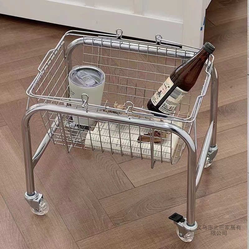 零食小推车大号置物架床头落地卧室宿舍好物出租屋房间收纳架