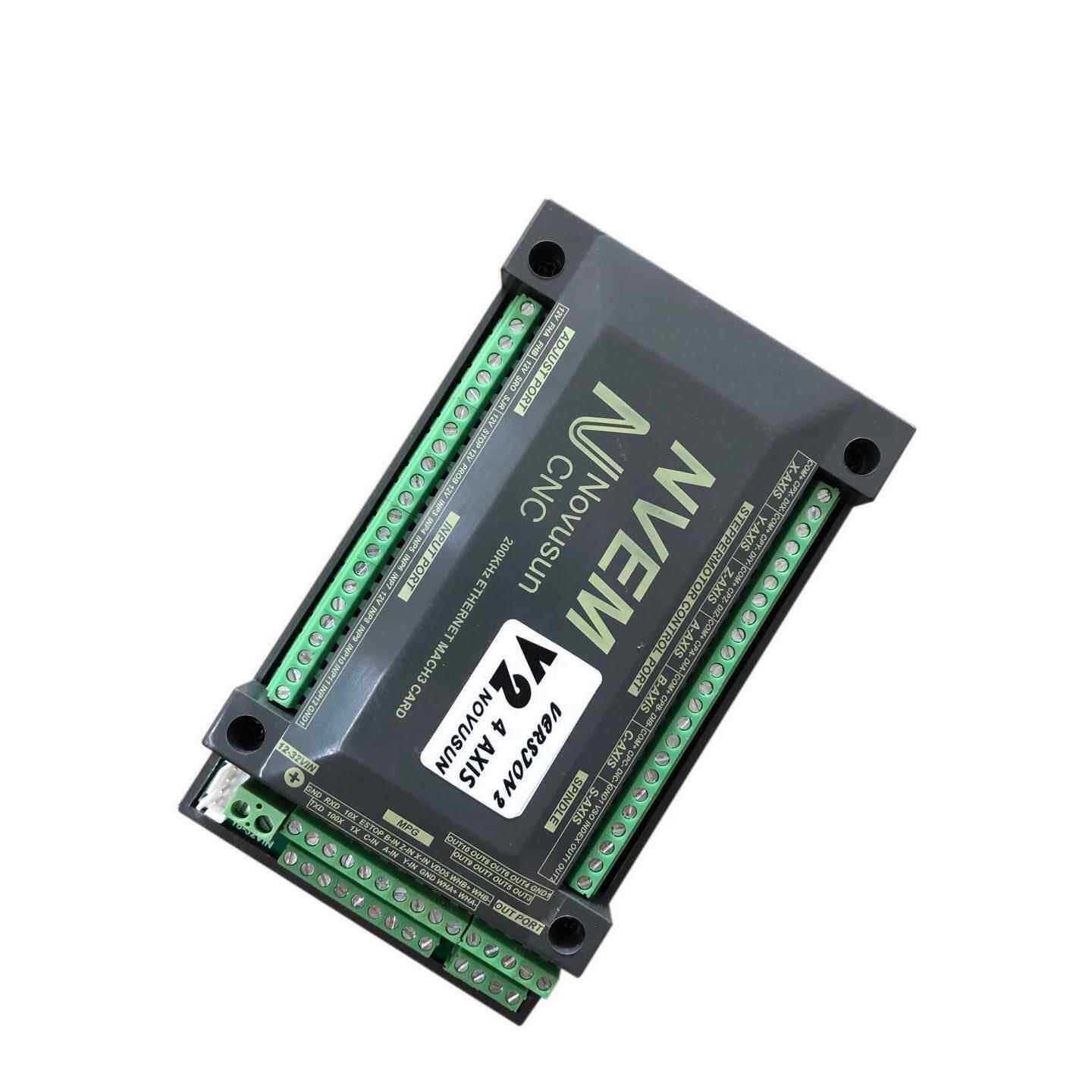 新款以太网MACH3接口板4轴控制卡,NVEM CNC 控制器