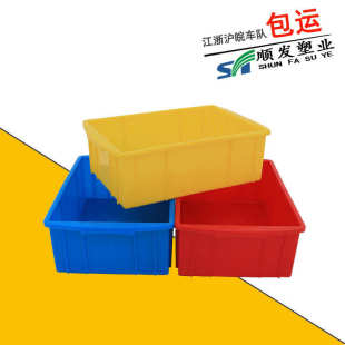 蓝色 全熟料小号塑料周转箱常州厂家直卖300小号小型塑胶周转箱
