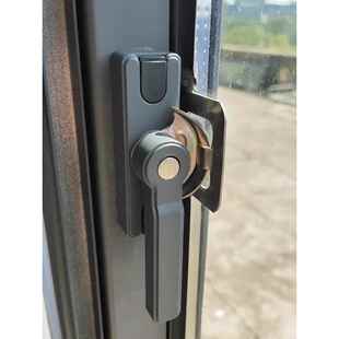 铝合金门窗锁扣平移窗户锁加厚款双向可调月牙锁移门钩锁推拉窗锁