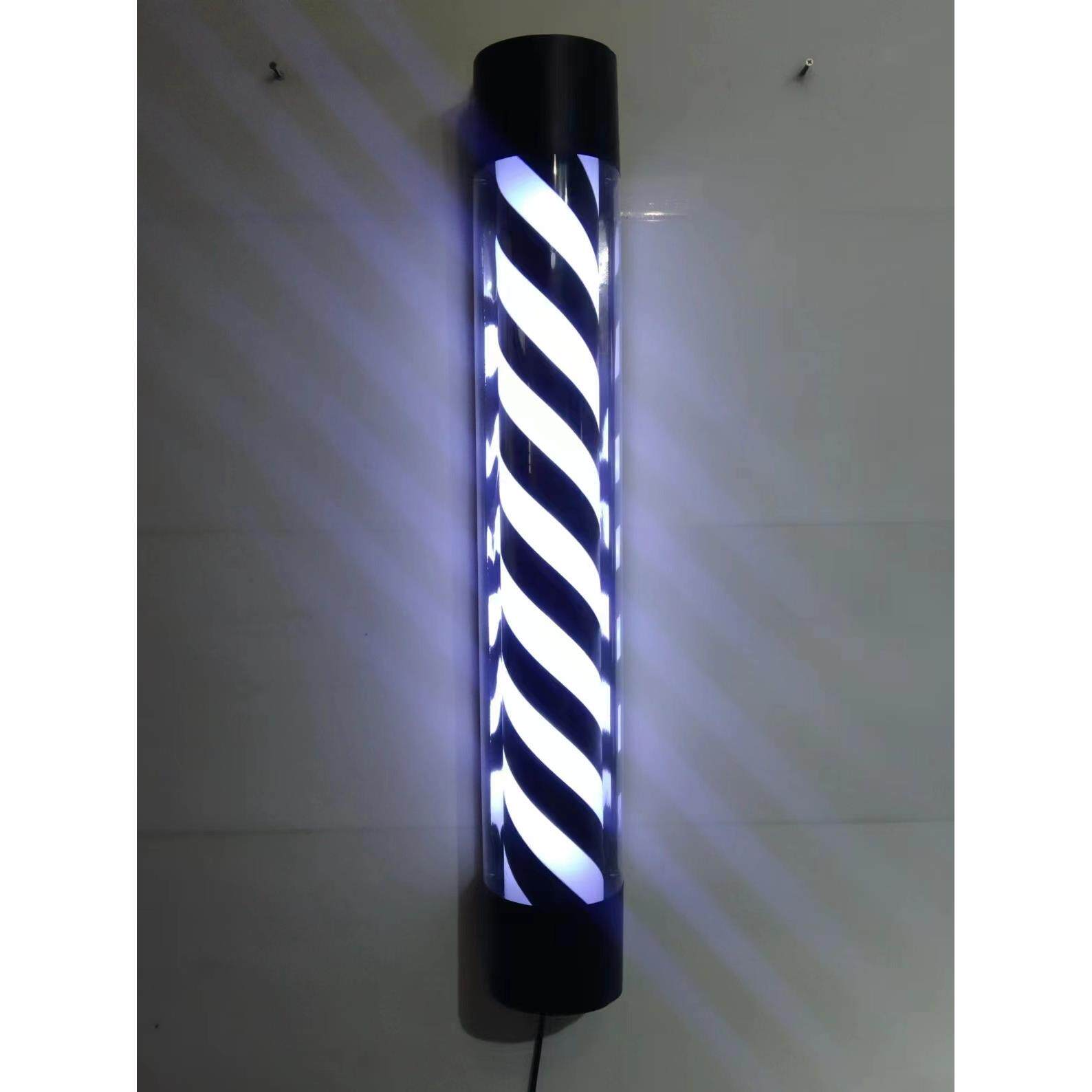 美发 理发店 灯箱 发廊标志灯 高亮挂墙LED转灯专用灯120cm高半圆