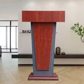 新办公室讲台简易演讲会议室前台主持人主席前台接待酒店欢迎咨询