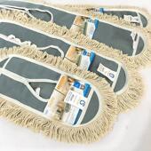 布罩型 推尘布 白布 平拖把置换布 四洁工业拖把布