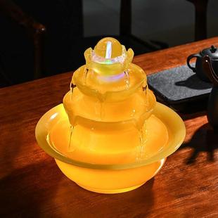 风水轮球乔迁新居开业送礼 八方来财客厅办公室桌面流水摆件新中式