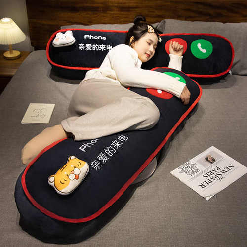 夹陪亲爱舒适沙发长条男生枕长靠睡背枕床上创意的抱枕来电腿抱睡