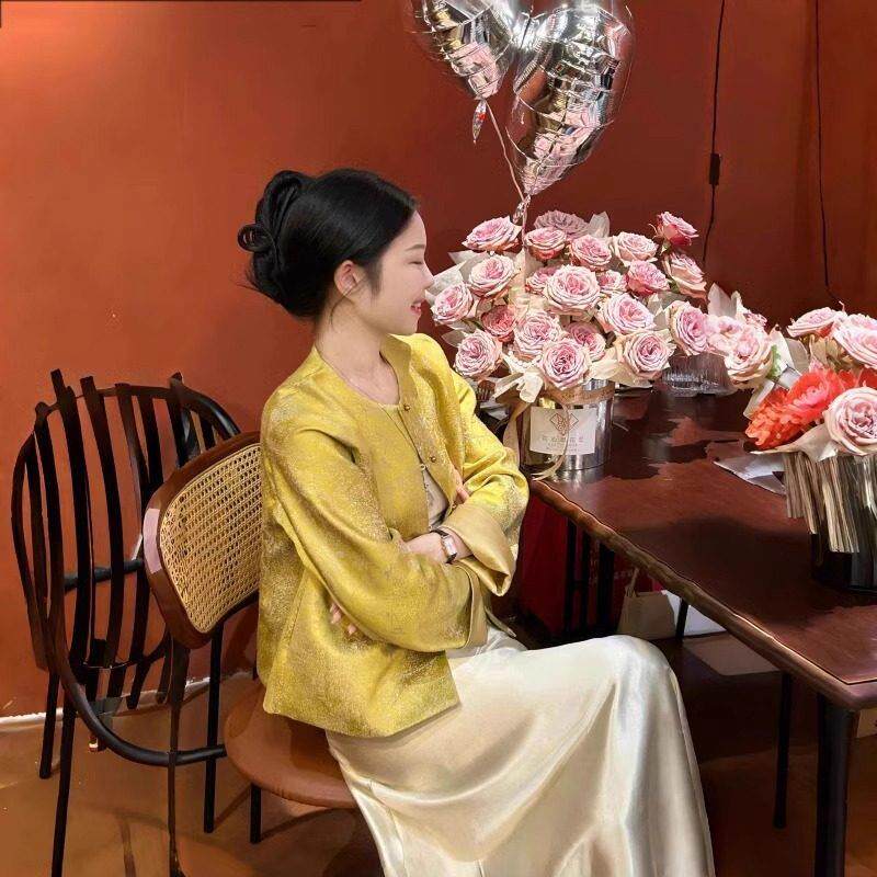 欧洲站春装女款2026年新款新中式国风高级感套装裙气质显瘦两件套