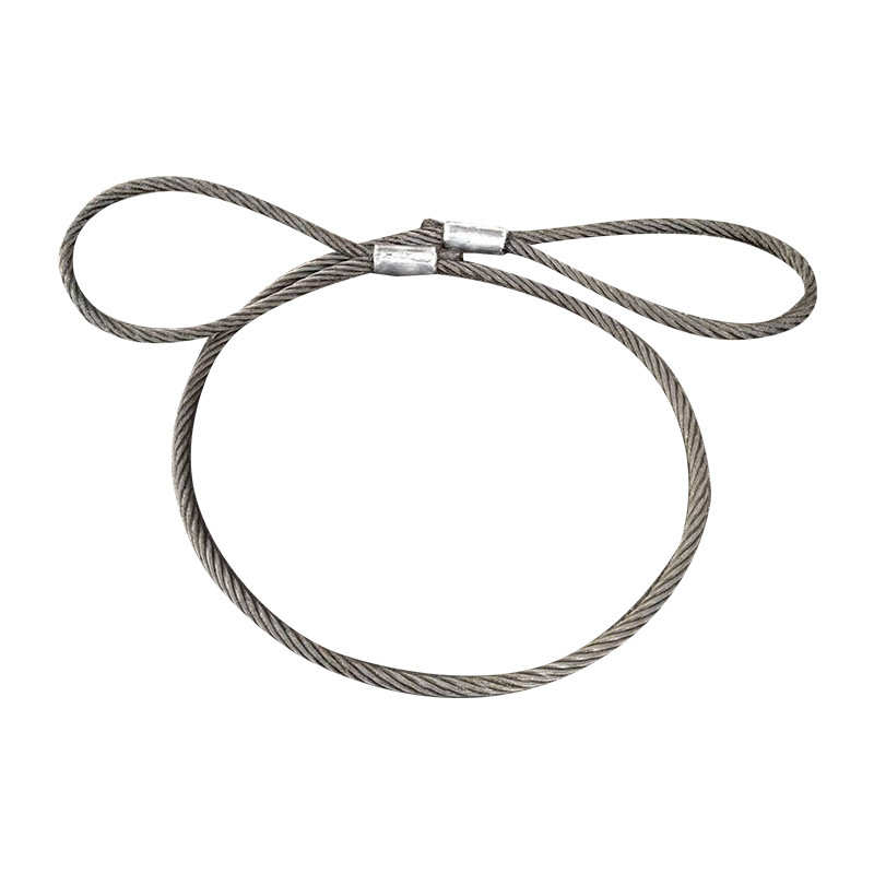 压制钢丝绳吊装起重镀锌304不锈钢双头扣铝套牵引绳钢丝绳吊具