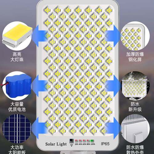 新款太阳能路灯户灯农村照灯家明用庭院室外超灯亮大通用款功率外