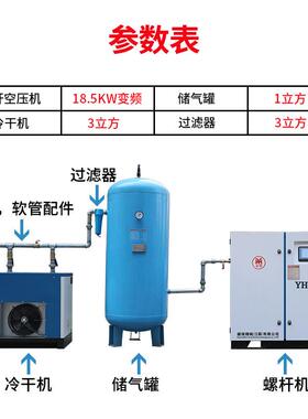 喷漆用凿岩机用螺杆式空压机7.5kw 空气压缩机1 2 3立方/1.1min