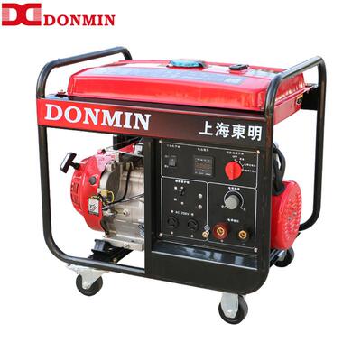 上海东明220V单相100-210A汽油5千瓦发电电焊一体机组