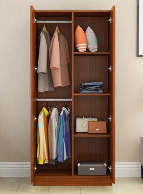 衣柜储物纳现代简约简易实木YCI质出收租房小柜子家用室卧衣用橱