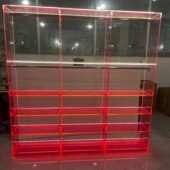 超市便利店塑料单双面亚克力货架pvc树脂轻量级亚克力展示货架厂