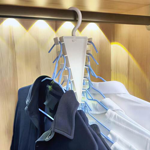 v型双边衣架家用挂衣柜专用衣架省空间扩容收纳层架一钩多挂神器.