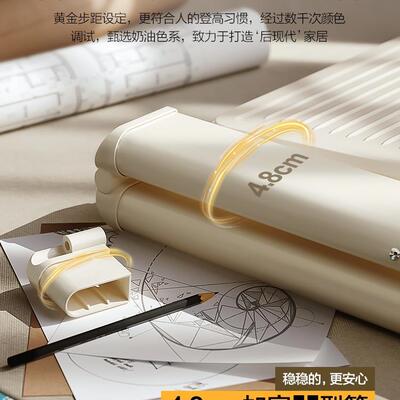 格美人居伸梯子梯家用折叠缩梯加厚字梯室内F97JH5TH多功能楼梯三