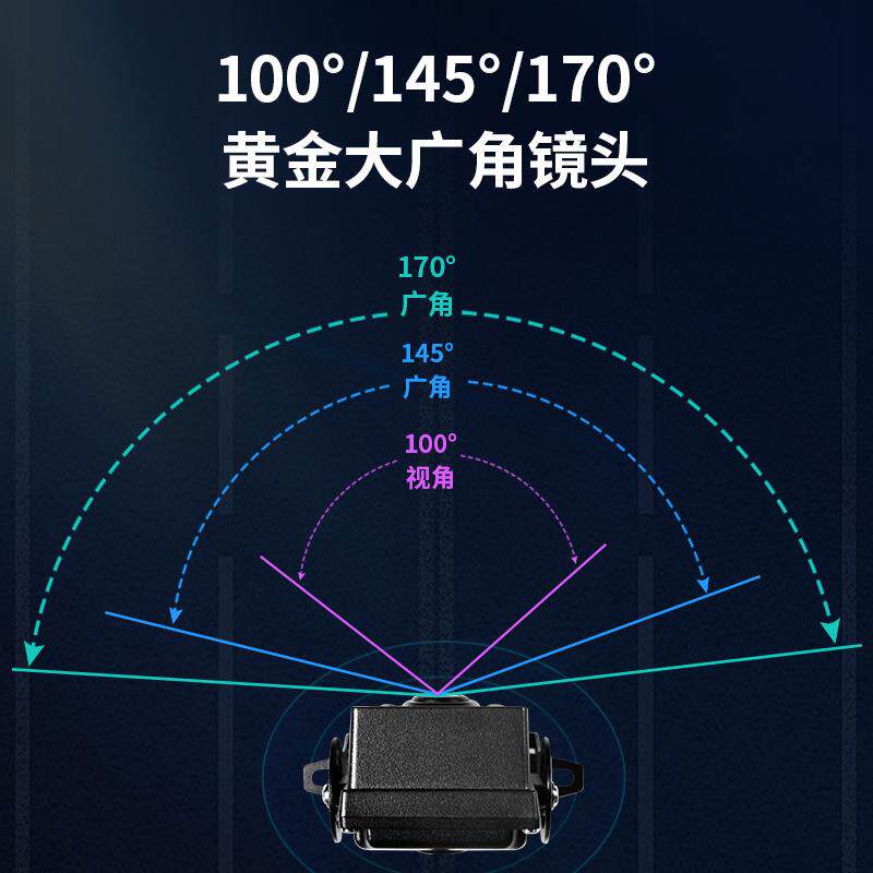 大巴170°广角摄像头大货车AHD720P切1080P高清摄像头倒车影像